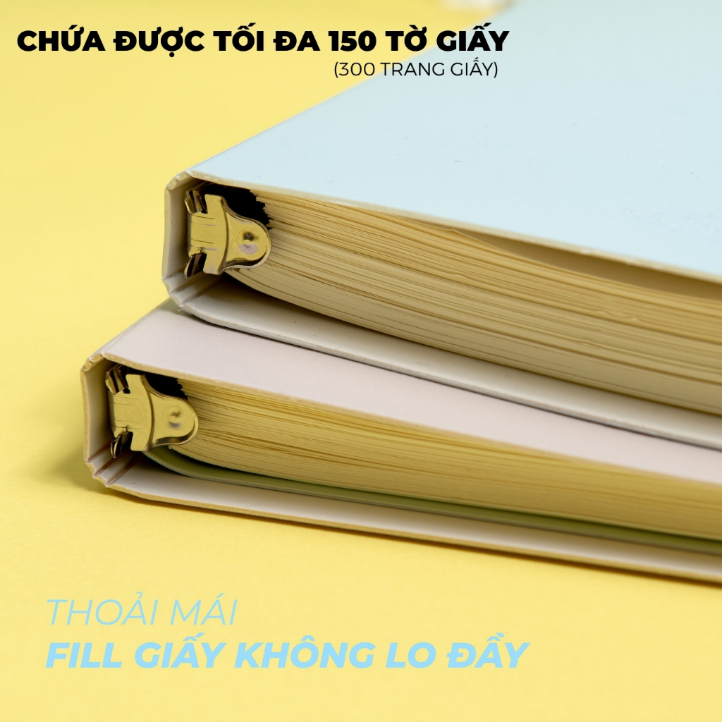 [Tặg Bút Gel] Sổ Còng B5 300 Trang Classmate, Bìa Foam Cứng Nhẹ Bền Còng Kim Loại, Thay Được Giấy Refill Đủ Loại Dòng Kẻ