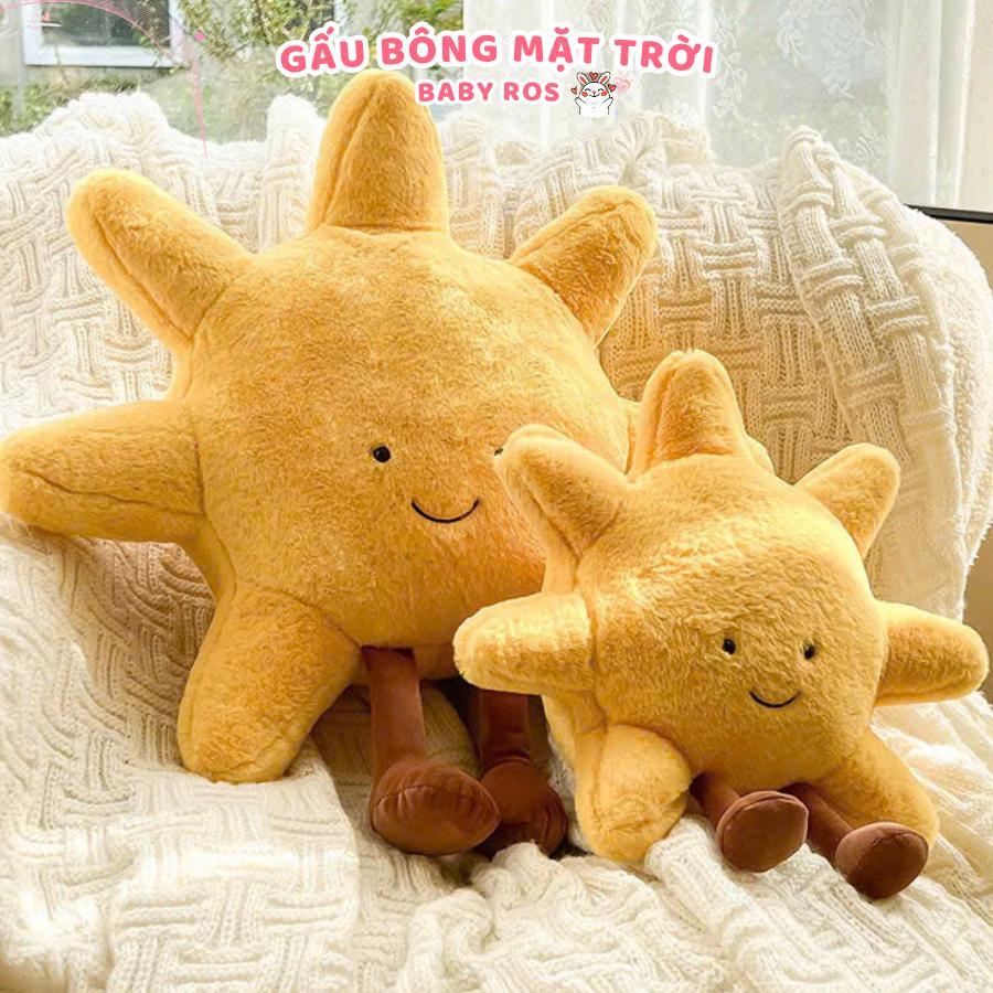 Gấu Bông Mặt Trời, Gấu Bông Mặt Trăng Cao Cấp, làm quà tặng ý nghĩa. Quà tặng sinh nhật Baby Ros