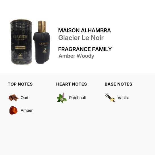 Nước hoa nam Maison Alhambra Glacier Le Noir 100ml