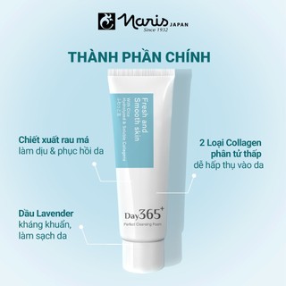 Sữa Rửa Mặt Sạch Sâu Làm Dịu Da Day 365+ Perfect Cleansing Foam 80g