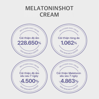 Kem Dưỡng Hỗ Trợ Làm Sáng Và Cải Thiện Nếp Nhăn 7% Melatonin Liposome Maxclinic Melatoninshot Cream 50ml