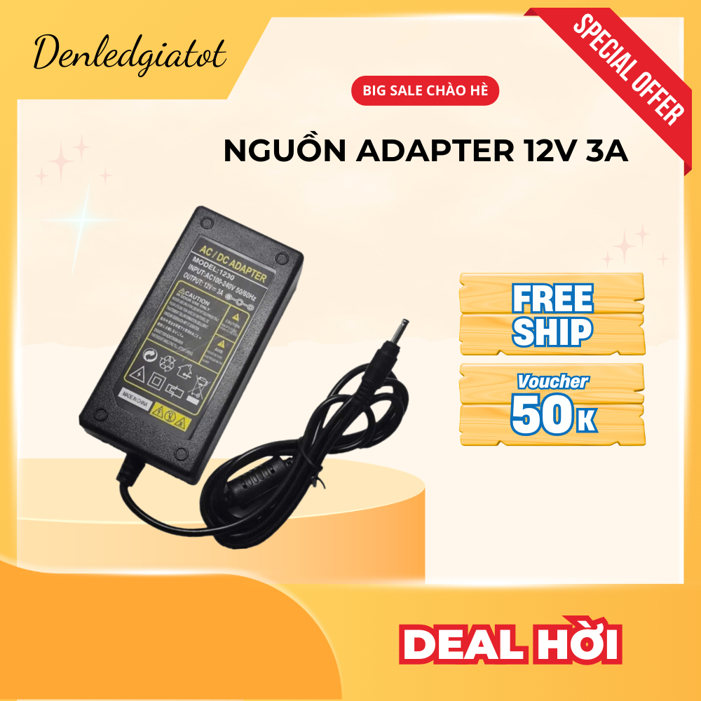 Adapter 12v 3a - Giá Tốt, Sale Tháng 08, Ship 0 Đồng | Shopee Việt Nam