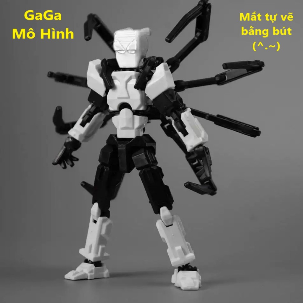 Mô hình lắp ráp người nhện spider, robot dummy 13 bóng đêm kèm phụ kiện, khớp cử động linh hoạt -GaGaMoHinh