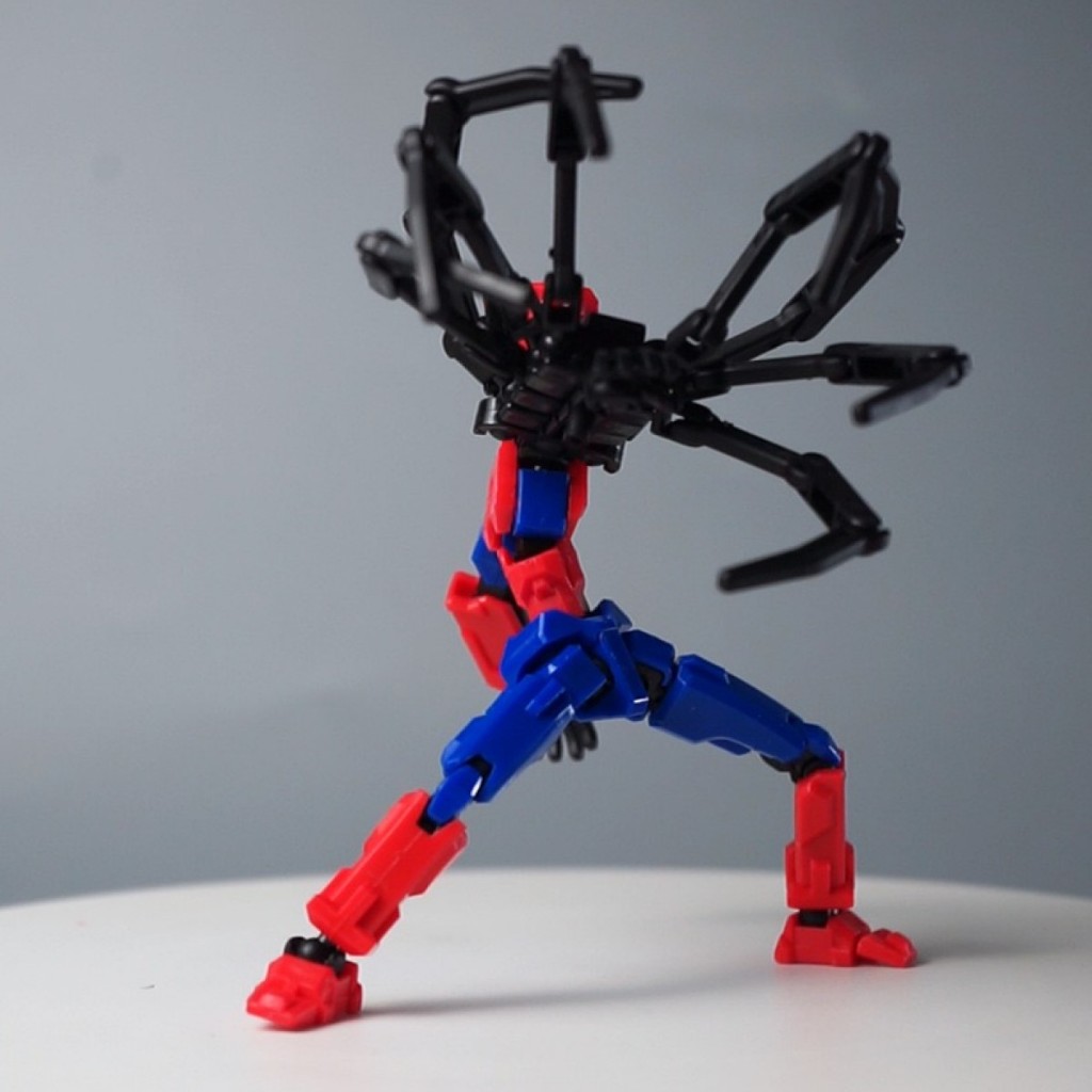 Mô hình lắp ráp người nhện spider, robot dummy 13 bóng đêm kèm phụ kiện, khớp cử động linh hoạt -GaGaMoHinh