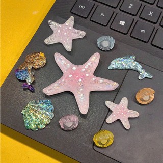Set Charm Đại Dương Pha Lê Lấp Lánh-6 Set charm siêu sinh cute cho mùa hè- Sao biển nàng tiên cá lấp lánh trang trí dép3