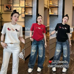 Áo Phông Nữ , Áo phông cotton đính 3 con ngựa dệt nổi CHẤT LIỆU COTTON MỀM MỊN HOT 2026. Minh Ngọc Sport