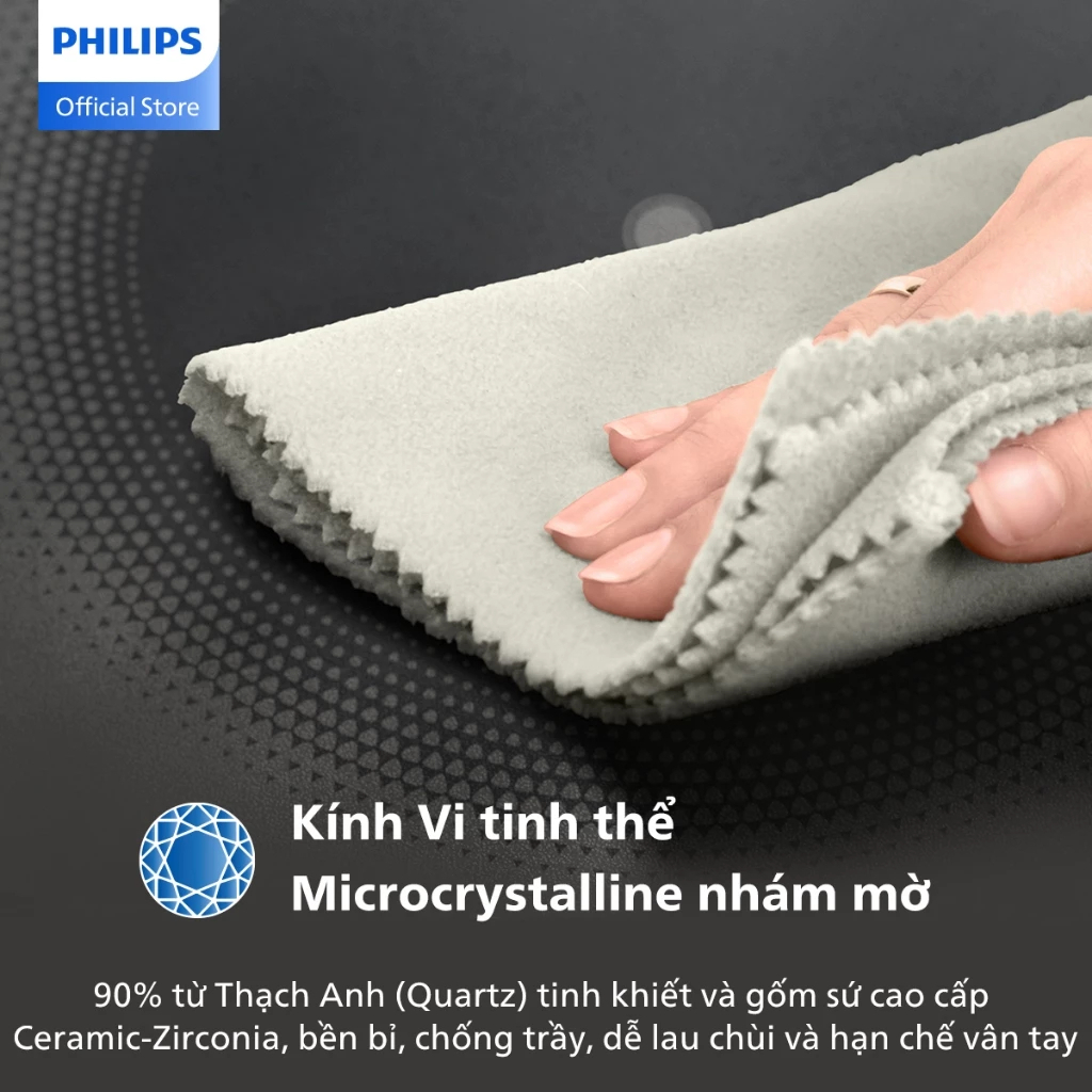 [TẶNG KÈM CHẢO] Bếp Từ Đơn Philips HD5830/90 - 2000W - Bảo Hành Chính Hãng 24 tháng - Tiết Kiệm Điện, Nấu An Toàn