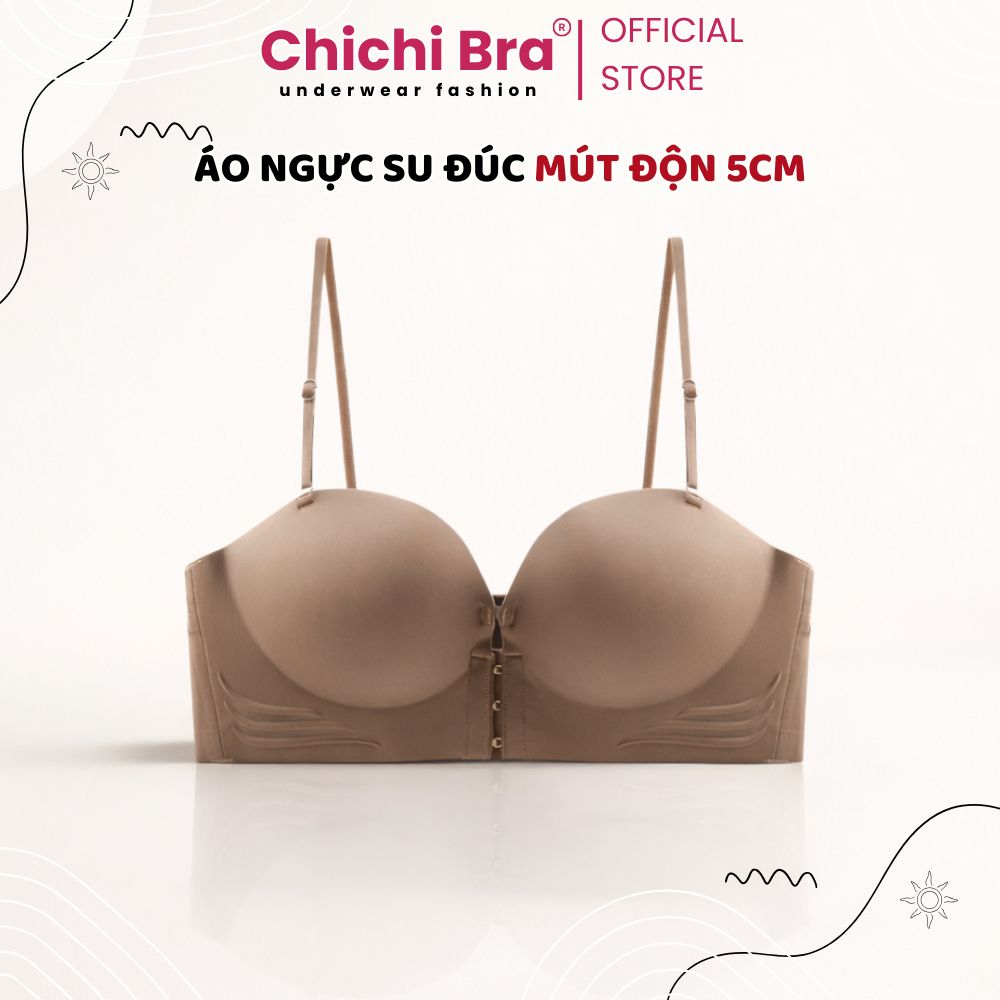Áo ngực nữ chống tụt cài trước đệm dày 5cm nâng tạo khe, áo lót nữ 2 in 1 tiện lợi 946