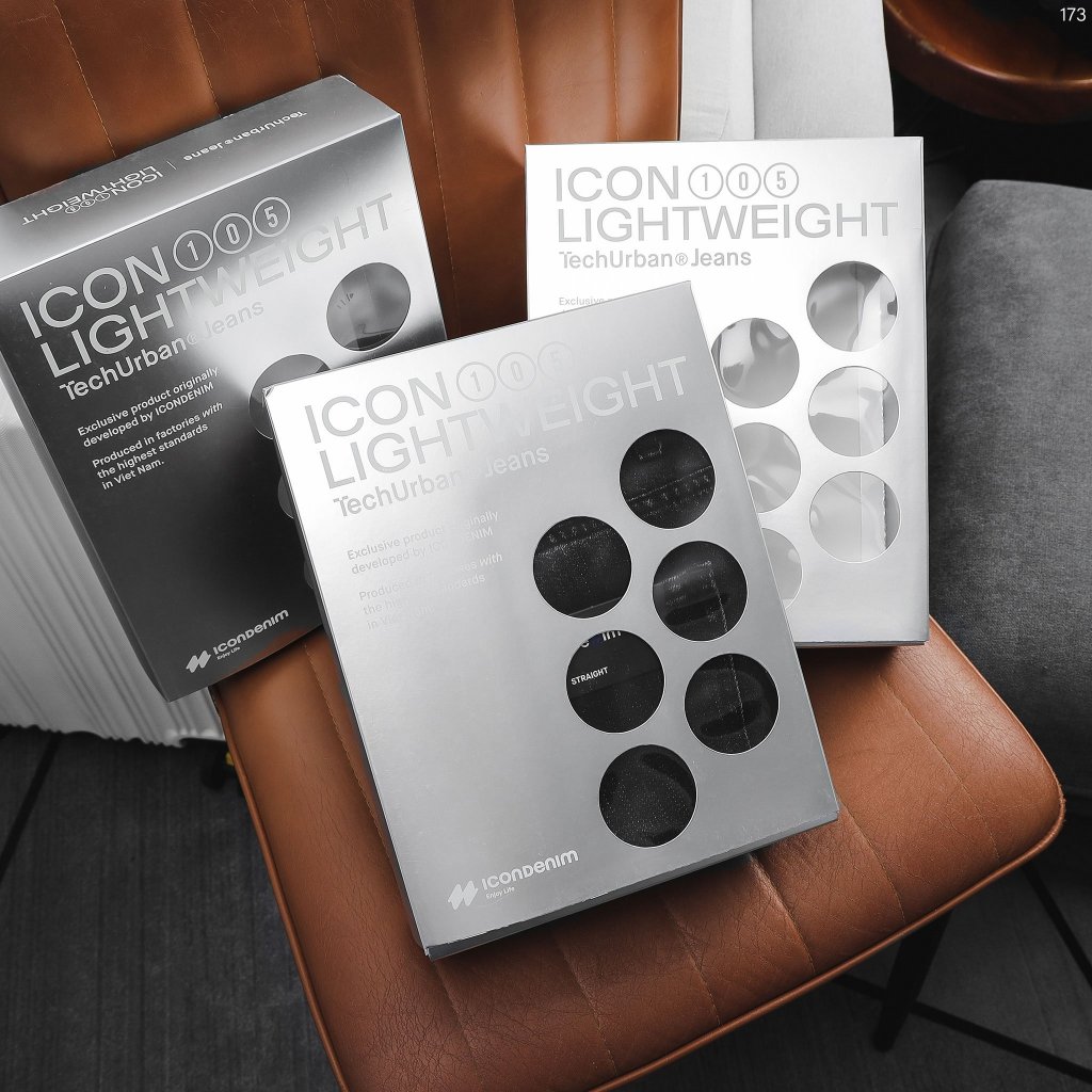Quần Jean Nam ICON105 Lightweight, Quần Bò Nam Ống Suông Siêu Nhẹ, Vải Thoáng Khí, Jean Nam Cao Cấp | BigBuy360 - bigbuy360.vn