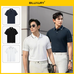 Áo Polo Nam 9APCT525 Biluxury Form Slimfit Sợi Vải DTY Co Giãn Thoáng Khí Mềm Mại
