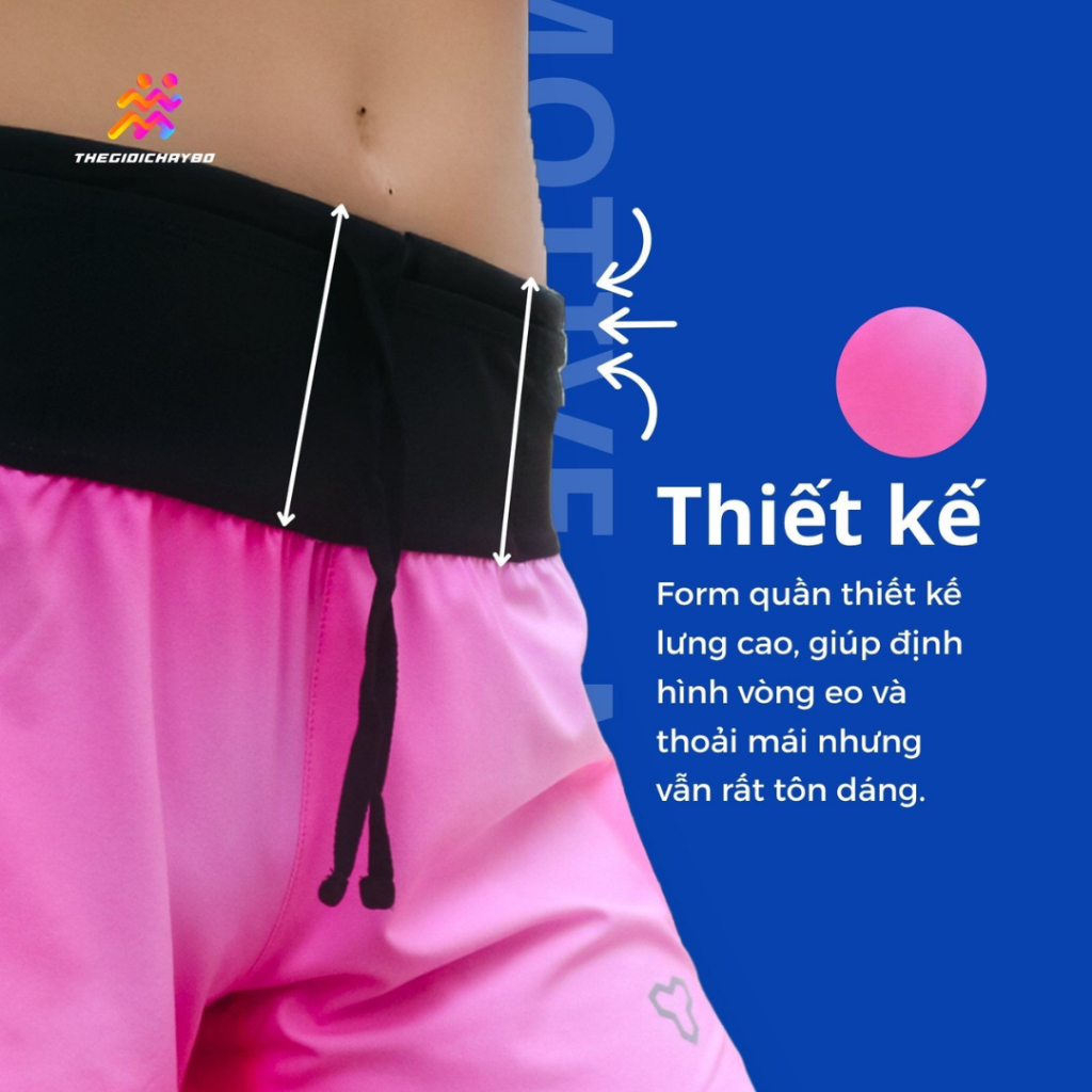 Quần Chạy Bộ Nam Motive SM201 Có Đai Belt Tích Hợp Siêu Nhẹ, Co Giãn 4 Chiều
