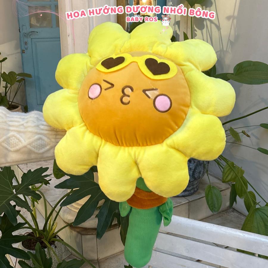 Hoa Hướng Dương Nhồi Bông cao cấp- Gấu Bông Hình Hoa Hướng Dương làm quà tặng đáng yêu Baby Ros
