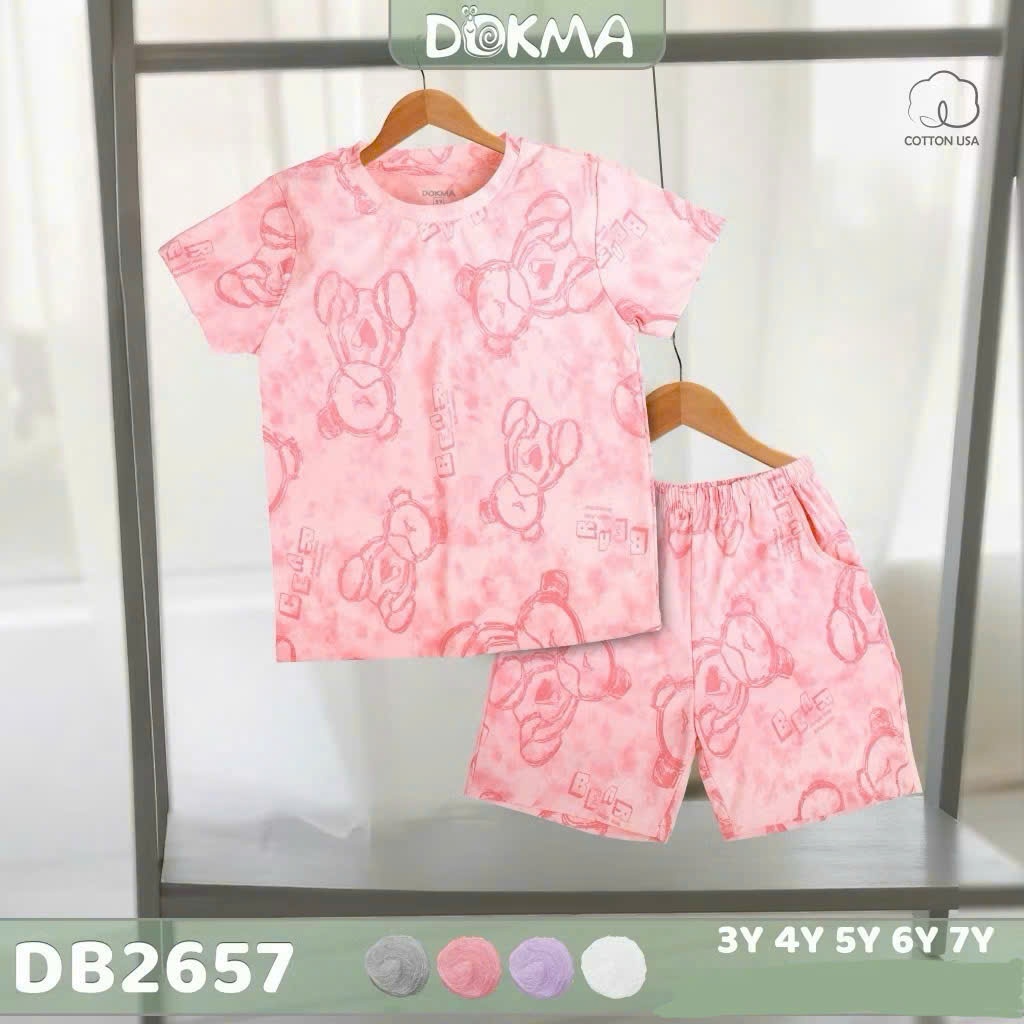 (13-25kg, 3-7Y) Bộ Cộc Tay Bé Gái Dokma DB2255 DB2638 DB2657 DB2812 DB2858 DB3016