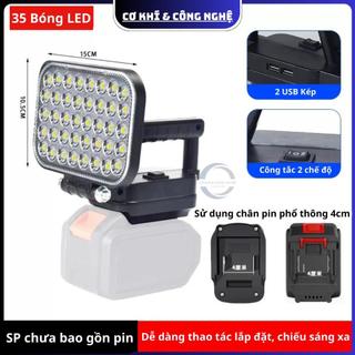 Đèn LED 35 và 55 Bóng ( Dùng Chân Pin Phổ Thông 4cm ), Cắm Trại Dã Ngoại, Công Trình, Nhà Xưởng ( Chưa Kèm Pin + Sạc)