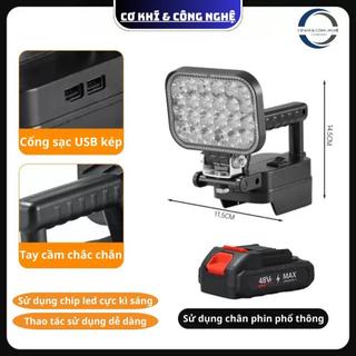 Đèn LED 35 và 55 Bóng ( Dùng Chân Pin Phổ Thông 4cm ), Cắm Trại Dã Ngoại, Công Trình, Nhà Xưởng ( Chưa Kèm Pin + Sạc)