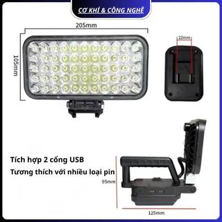 Đèn LED 35 và 55 Bóng ( Dùng Chân Pin Phổ Thông 4cm ), Cắm Trại Dã Ngoại, Công Trình, Nhà Xưởng ( Chưa Kèm Pin + Sạc)