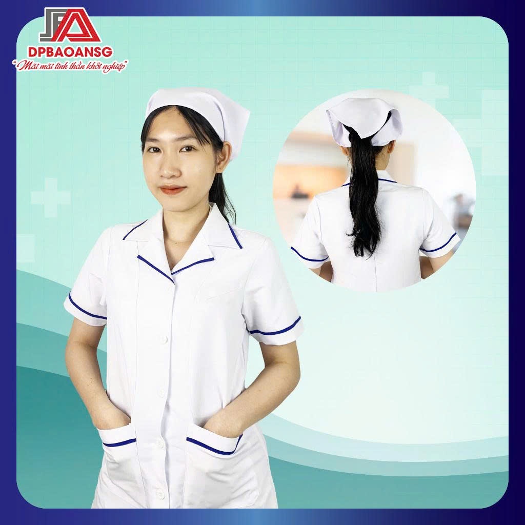 Nón Y Tá, Điều Dưỡng Màu Trắng, Nhiều Màu Vải Kate – Thoáng Mát, Dễ Buộc, Gọn Gàng Khi Làm Việc