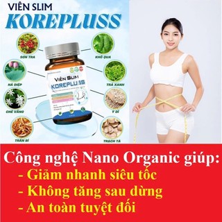 Viên uống giảm cân Slim Kore Plus Chính Hãng Cao Cấp Hộp 30 Viên ✅ Giảm béo cấp Koreplus tốc không phải thuốc giảm cân