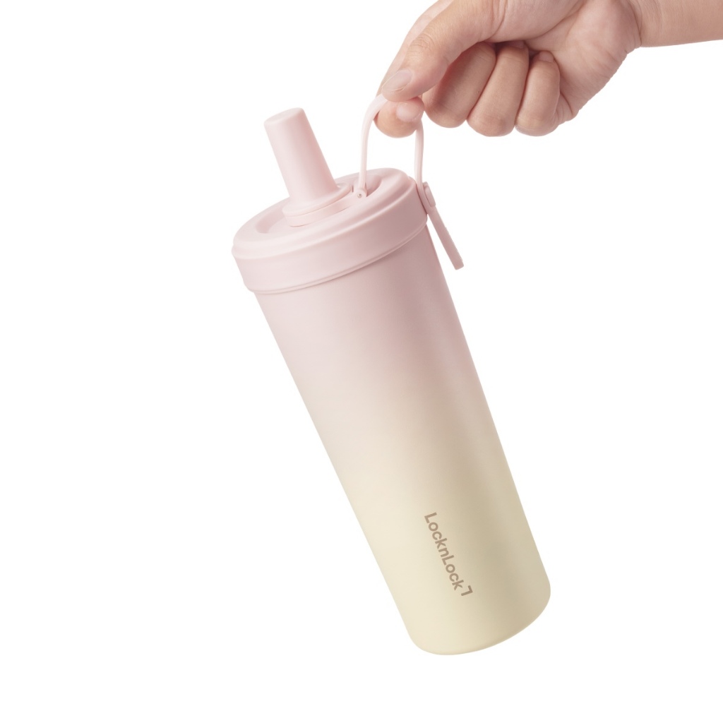 Bình giữ nhiệt phủ sứ LocknLock Ceramic Milk Tea Tumbler LHC4369 kèm ống hút trân châu dung tích 720ml - 3 Màu | BigBuy360 - bigbuy360.vn