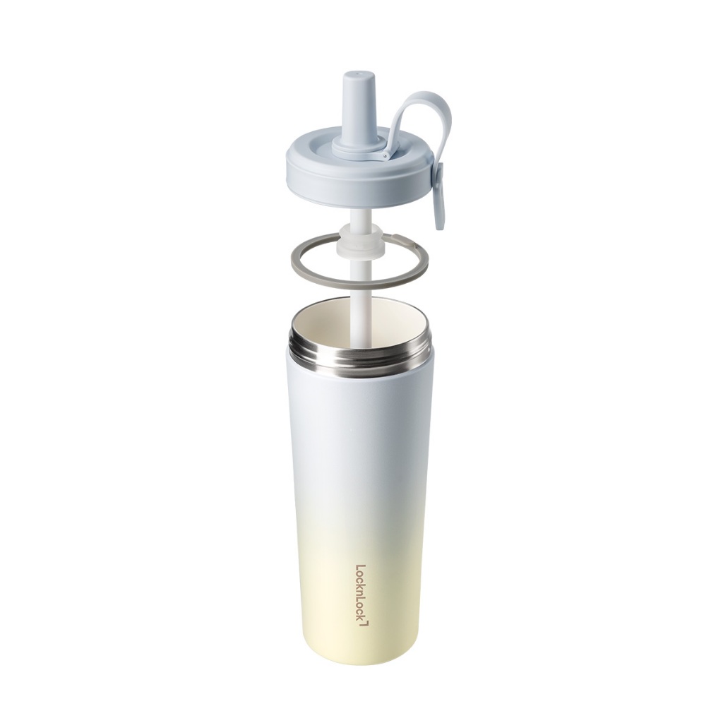 Bình giữ nhiệt phủ sứ LocknLock Ceramic Milk Tea Tumbler LHC4369 kèm ống hút trân châu dung tích 720ml - 3 Màu | BigBuy360 - bigbuy360.vn
