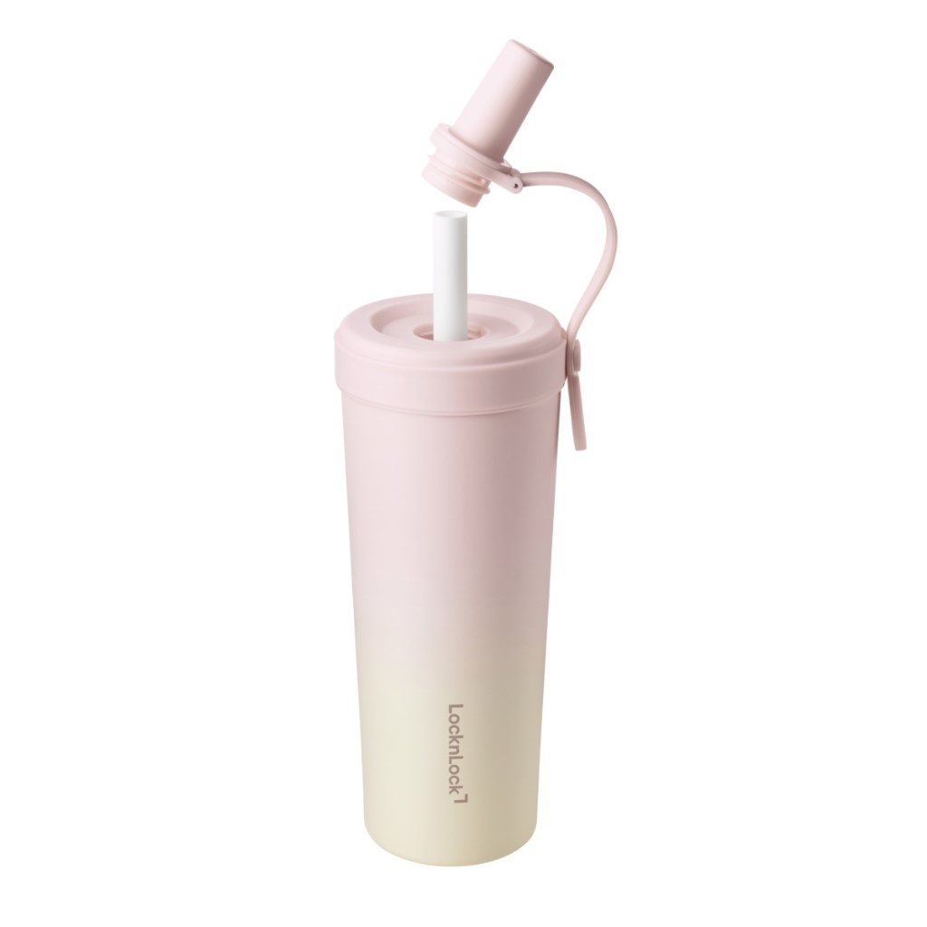Bình giữ nhiệt phủ sứ LocknLock Ceramic Milk Tea Tumbler LHC4369 kèm ống hút trân châu dung tích 720ml - 3 Màu | BigBuy360 - bigbuy360.vn