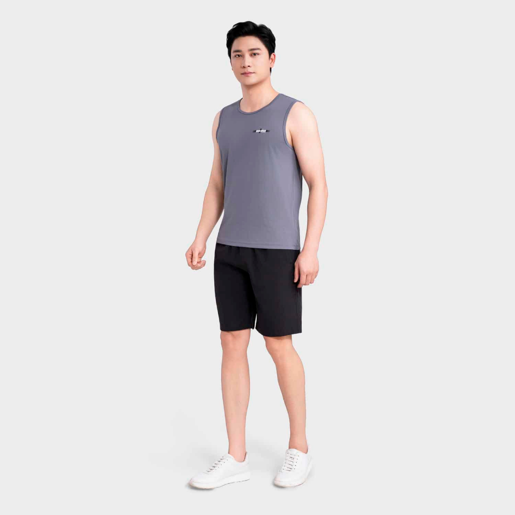 Quần Short Thể Thao Cạp Chun Nam Vải Polyester Regular Fit Insidemen ISO003EDP01