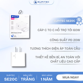 Bộ sạc nhanh PD-27W SUPITEC SE20C (TYPE-C)