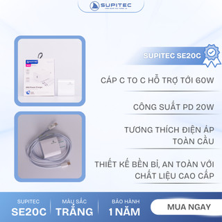 Bộ sạc nhanh PD-27W SUPITEC SE20C (TYPE-C)
