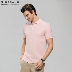 GIORDANO Áo Thun Nam Ngắn Tay Có Cổ Waffle Polo 01016295