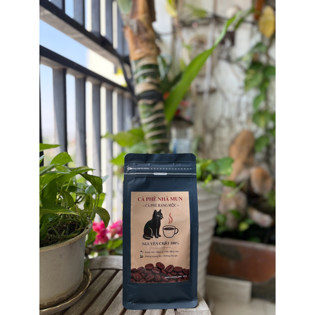 Cà phê rang xay nguyên chất Robusta 500g – cà phê mộc đậm vị, pha phin & pha máy | MM04