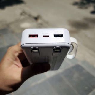 [CÓ 3C / CCC] Dự phòng PHANTOM P70 20000mAh 2 cáp TypeC 20W & LN 2.4A - USB 22.5W cổng typec In/Out