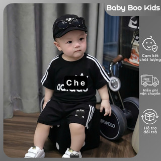 Set Bé Trai Thể Thao Cao Cấp, Bộ Áo Quần Bé Trai Cotton Mềm Mát Cho Bé 7-15kg, Đồ Bé Trai Mùa Hè A08
