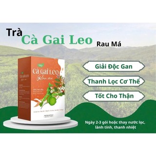 ✅ Trà Cà Gai Leo Rau Má [Chính Hãng Cao Cấp] ✅ Trà mát gan thanh nhiệt giải độc gan đẹp da tăng sức đề kháng hộp 30 gói