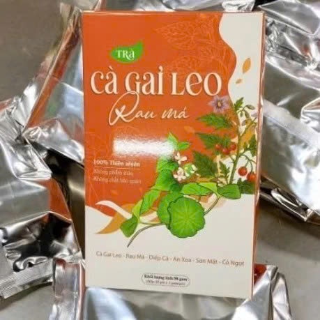 Trà Cà Gai Leo Rau Má Chính Hãng Cao Cấp ✅ Trà mát gan thanh nhiệt giải độc đẹp sáng da tăng cường sức khỏe hộp 30 gói