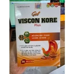 Gel dạ dày Viscon Kore Plus Hộp 20 Gói ✅ Giảm acid dịch vị trào ngược đầy hơi ợ chua khó tiêu hóa