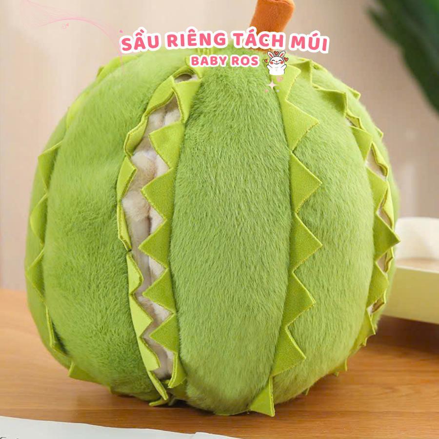 Gấu Bông Sầu Riêng Tách Múi Siêu Hot Nhồi Bông Quả Sầu Riêng Đồ Chơi Có Thể Tách Múi Quà Tặng Cho Bé Baby Ros