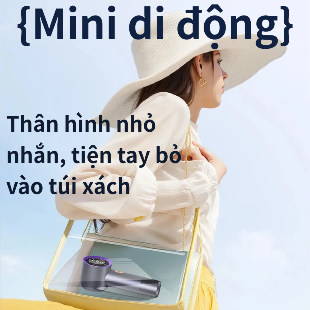 Quạt cầm tay tuabin tốc độ cao 2026|199 cấp Gió Mạnh|4000mAh|Sạc Type-C|Siêu làm mát，Nhỏ gọn, di động