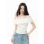 ERALIS - Áo Thun Body Co Giãn Tốt Trễ Vai Lệch vai Phối Bèo Chất Gió Lụa Kiểu Dáng Basic Dễ Mặc Dễ Phối Đồ Top Women P01
