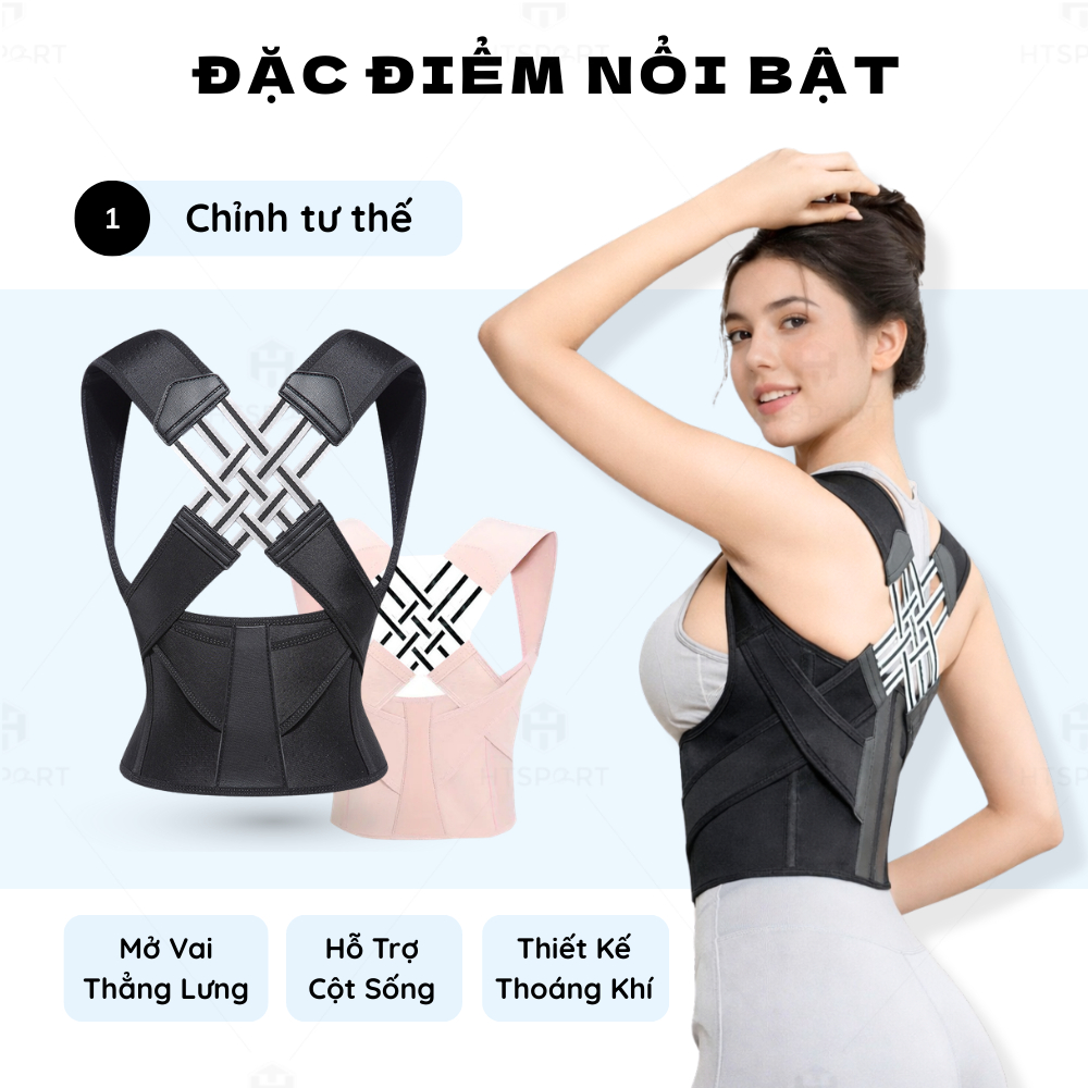 Đai Bảo Vệ Vòng 1 Chống Gù Lưng, Hỗ Trợ Định Hình - Cải Thiện Vóc Dáng Cho Nam Nữ Tập Thể Dục Gym