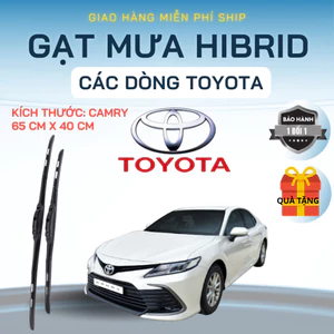 Gạt Mưa Ô Tô TOYOTA CAMRY, FORTUNER, VIOS, INNOVA, HILUX, ALTIS Lưỡi Silicon Nano Gạt Sạch Êm. 3K