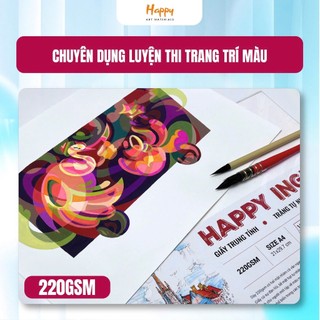 [Hỏa tốc HCM] Giấy vẽ mỹ thuật luyện thi Happy 160gsm/220gsm