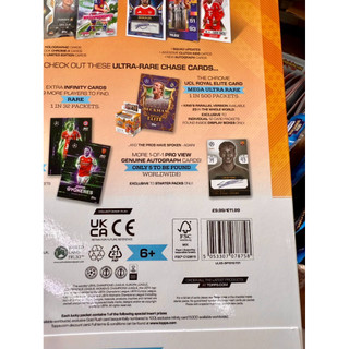 [ Starter Pack ] Album Đựng Thẻ Topps Match Attax  Starter Pack EXTRA Mùa 2025/26 25/26( 26 Thẻ)( Hàng Chính Hãng )