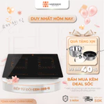 [LẮP ĐẶT MIỄN PHÍ] Bếp Từ Đôi HAWONKOO CEH-288 Inverter 5200W, Khung Thép Nguyên Khối, Hẹn Giờ 99 Phút, BH 36 Tháng — ảnh 1