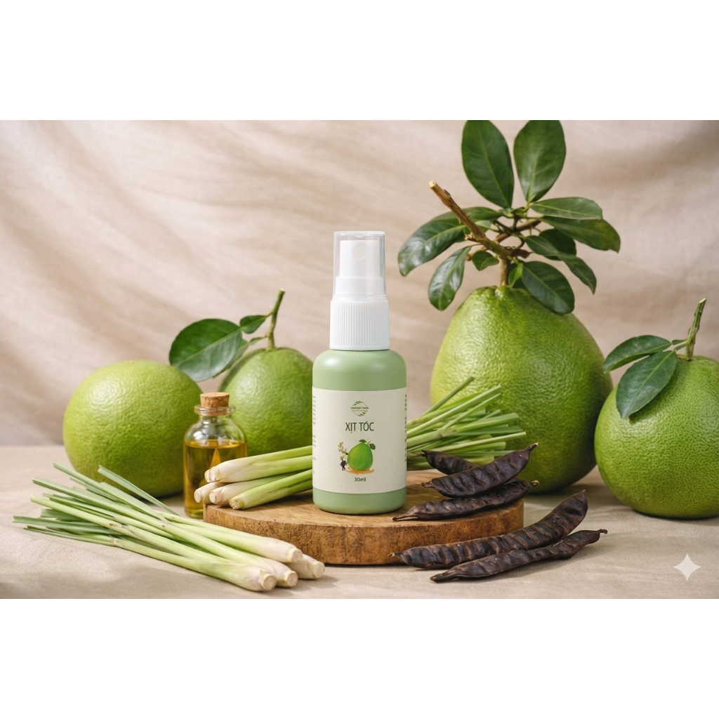 Combo Toàn Diện Mộc Dưỡng Nhiên: Bộ Gội Xả Xịt Tóc Bưởi Dừa & Dung Dịch Vệ Sinh Trầu Không Thảo Mộc Tự Nhiên