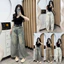 Quần Jeans Nữ Dáng Ống Cong Dài 95/25cm Tặng Kèm Đai Basic Dễ Phối #2882