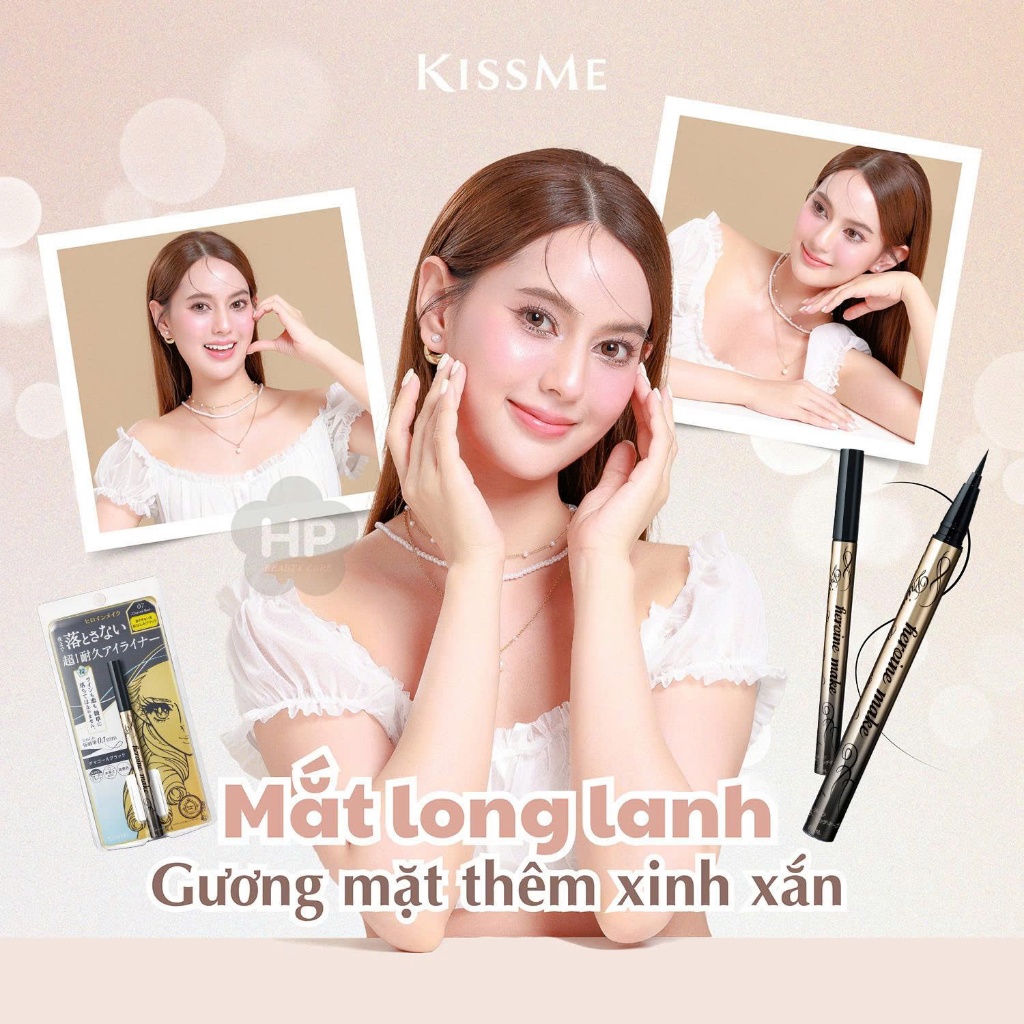 Bút Kẻ Mắt Nước Giữ Nét 24H Kissme Heroine Make Prime Liquid Eyeliner Rich Keep (Màu Đen Than 07)