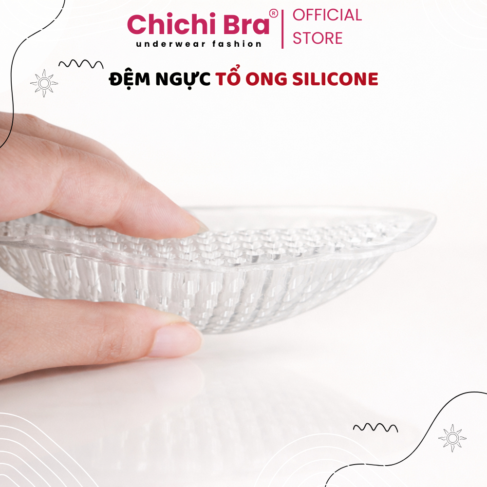 Mút Đệm Áo Lót Chất Liệu Silicon Thông Hơi Độ Dày 3cm Đệm Áo Ngực, Áo Bra, Bikibi Chichi Houses 6675