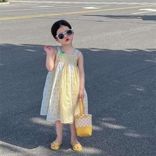Váy 2 Dây Cho Bé, Váy MAXI Dáng Dài Suông Họa Tiết Hoa Nhí Chất Liệu Cotton Mềm Mại