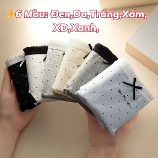 Quần lót nữ cotton cao cấp kháng khuẩn phối viền ren xinh xắn đáy lót nâng cấp thoải mái DEVRI L5114