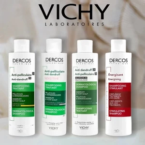 Vichy Dercos Shampoo 200ml Vàng / Xanh/ Hồng/ Đỏ Giảm Gàu, Sạch Da Đầu & Mềm Mượt